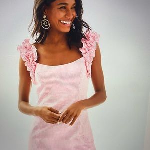 Seersucker Lilly Pulitzer Ruffle Dress